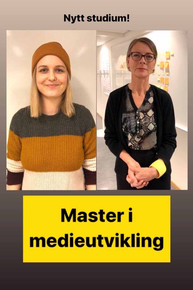 Skjermbilde fra Instagramkampanje Medieutvikling