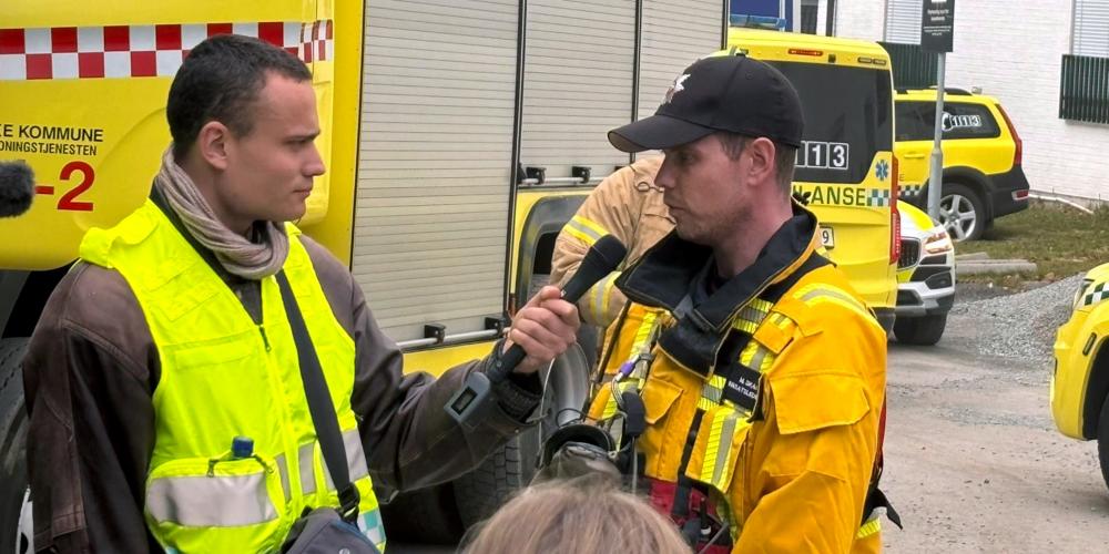 Fotojournaliststudentar og nødetatar trena på kritiske hendingar saman