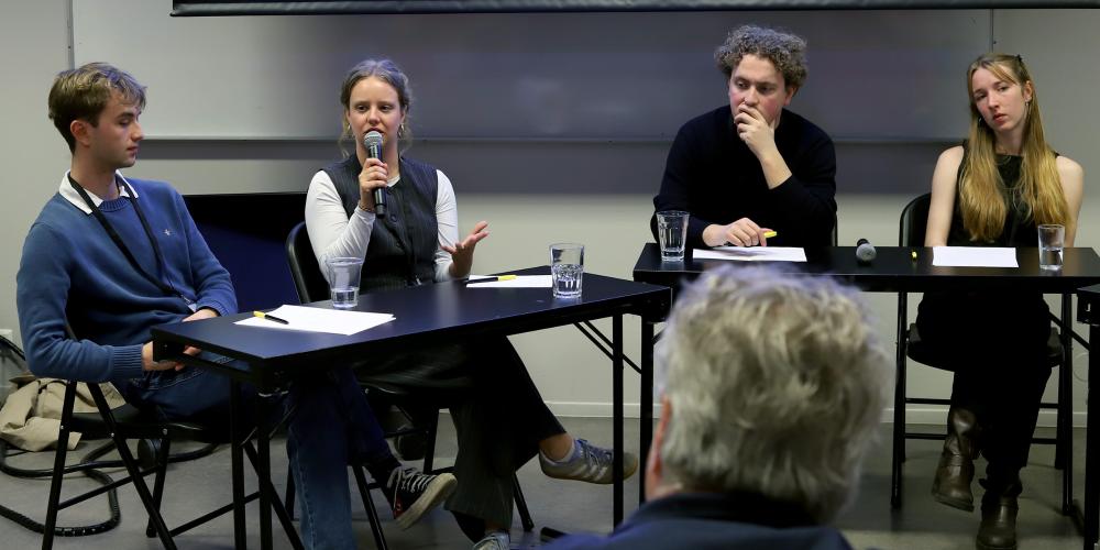 Norsk-belgisk møte mellom journaliststudenter under det belgiske statsbesøket